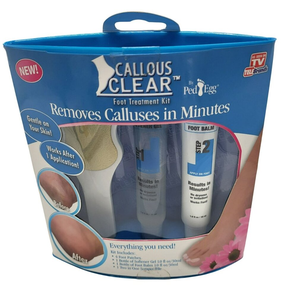 Ped Egg Callous Clear Foot Treatment Kit Removes Calluses As Seen On TV